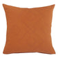 Set of Two 20" Golden Brown Geometric Throw Pillows