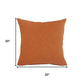 Set of Two 20" Golden Brown Geometric Throw Pillows