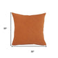 Set of Two 20" Golden Brown Geometric Throw Pillows