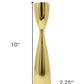 10" Gold Stainless Steel Tabletop Taper Candlestick