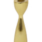 6" Gold Stainless Steel Tabletop Taper Candlestick