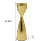 6" Gold Stainless Steel Tabletop Taper Candlestick