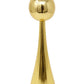 12" Gold Stainless Steel Tabletop Taper Candlestick