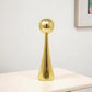 12" Gold Stainless Steel Tabletop Taper Candlestick