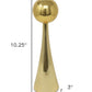 10" Gold Stainless Steel Tabletop Taper Candlestick