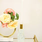 8" Clear And Gold Twisted Crystal Tabletop Taper Candlestick