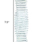 8" Clear And Gold Twisted Crystal Tabletop Taper Candlestick