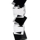 12" Black And Clear Crystal Tabletop Taper Candlestick
