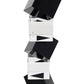 12" Black And Clear Crystal Tabletop Taper Candlestick