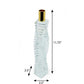 12" Clear And Gold Twisted Crystal Tabletop Taper Candlestick