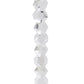 14" Clear And Silver Geo Stacks Crystal Tabletop Taper Candlestick