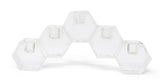 5" Clear Crystal Geometric Tabletop Candelabra Candle Holder