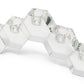 5" Clear Crystal Geometric Tabletop Candelabra Candle Holder