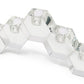 5" Clear Crystal Geometric Tabletop Candelabra Candle Holder