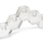 5" Clear Crystal Geometric Tabletop Candelabra Candle Holder