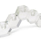 5" Clear Crystal Geometric Tabletop Candelabra Candle Holder