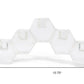5" Clear Crystal Geometric Tabletop Candelabra Candle Holder