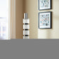 11" Silver Clear And Black Geo Crystal Tabletop Taper Candlestick