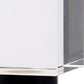 15" Silver Clear And Black Crystal Tabletop Taper Candlestick