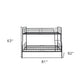 Black Full XL Over Queen Contemporary Metal Bunk Bed