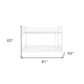 White Full XL Over Queen Contemporary Metal Bunk Bed