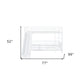 White Full Over Full Metal Bunk Bed With Slide