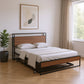 Black Metal Full Bed Frame With Trundle