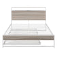 White Metal Full Bed Frame With Trundle