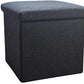 15" Taupe Boucle Cube Storage Ottoman