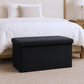 30" Gray Boucle Storage Ottoman