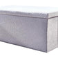 30" Gray Boucle Storage Ottoman