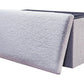 30" Black Boucle Storage Ottoman