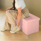 30" Black Boucle Storage Ottoman