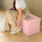 30" Gray Boucle Storage Ottoman