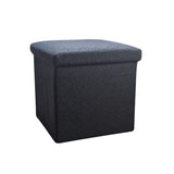 12" Taupe Boucle Cube Storage Ottoman