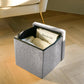 12" Taupe Boucle Cube Storage Ottoman