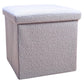 12" Black Boucle Cube Storage Ottoman