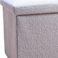 12" Black Boucle Cube Storage Ottoman