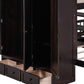 Espresso Full Over Two Twins Wood Bunk Bed With Storage
