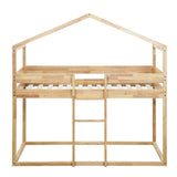 Natural Twin Over Twin Wood Bunk Bed