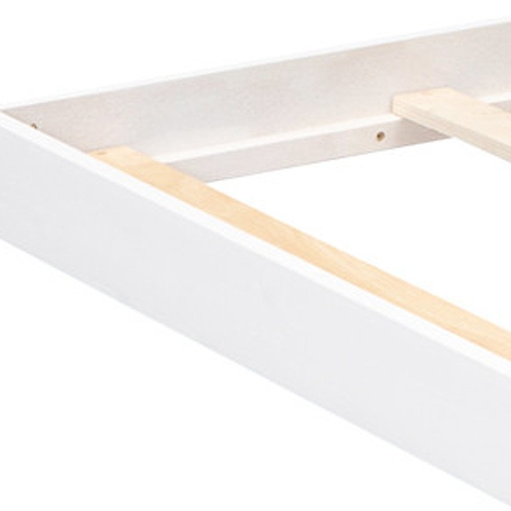 White Twin Over Full Wood Bunk Bed With Stairs And Drawers And Storage