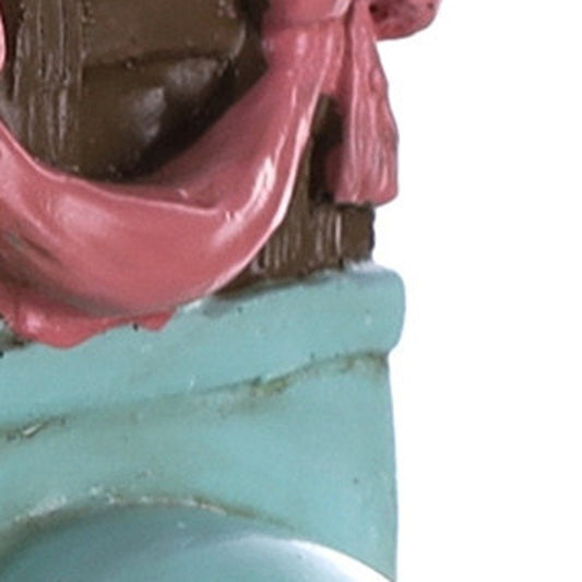 6" Blue Resin Figurine Tabletop Sculpture