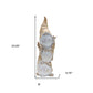 23" Brown Resin Standing Gnome Tabletop Sculpture