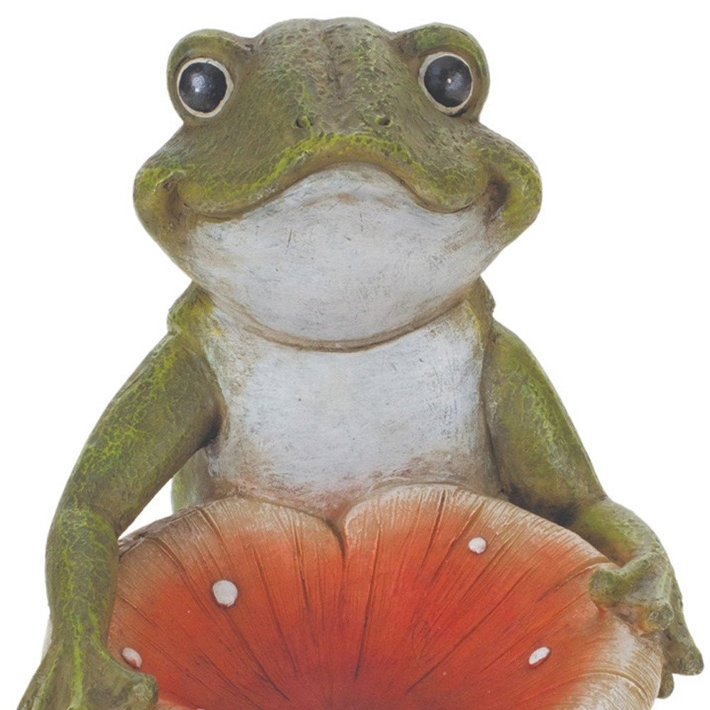 Set of Two Green Resin Figurine Tabletop Sculpture