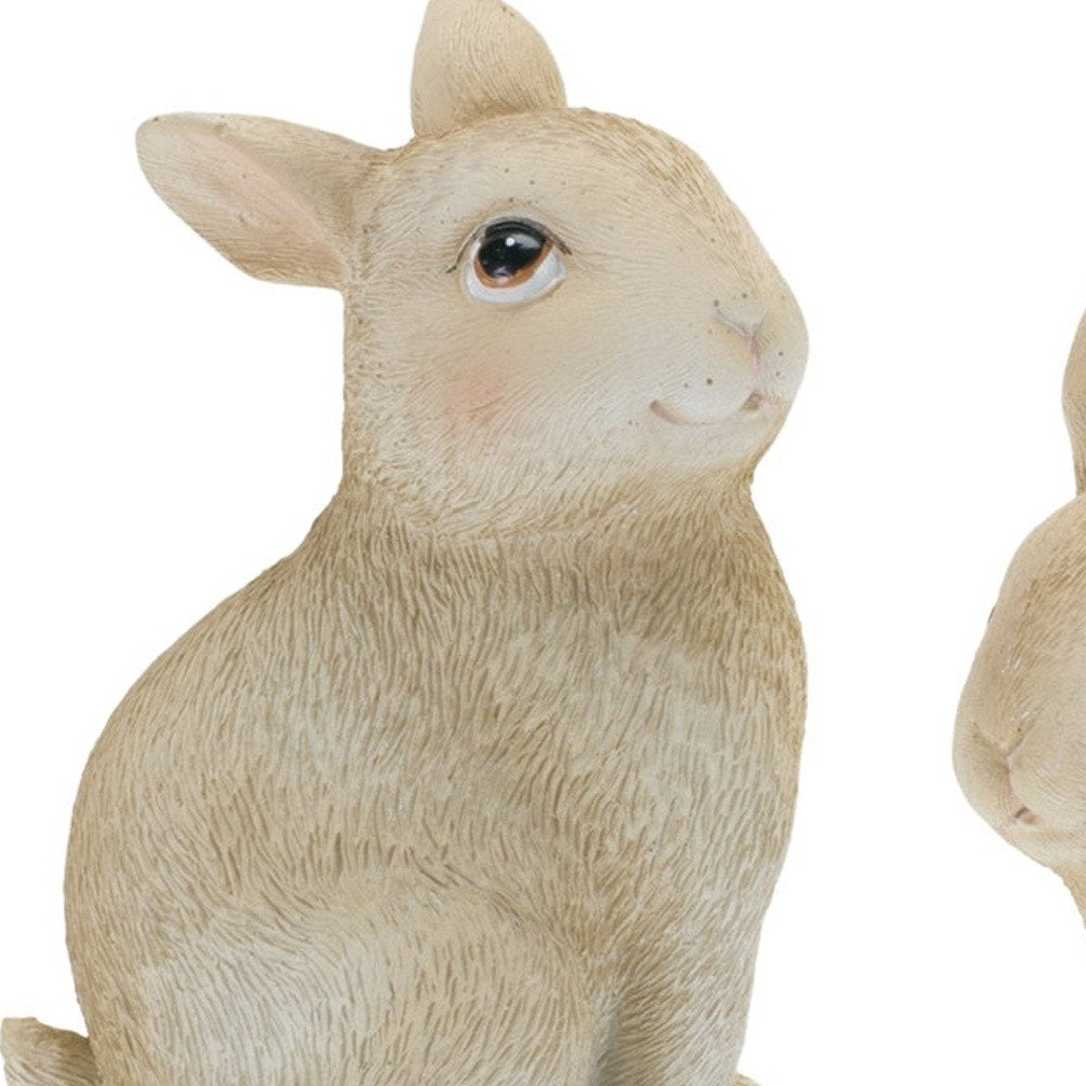 12 Brown Resin Figurine Tabletop Sculpture