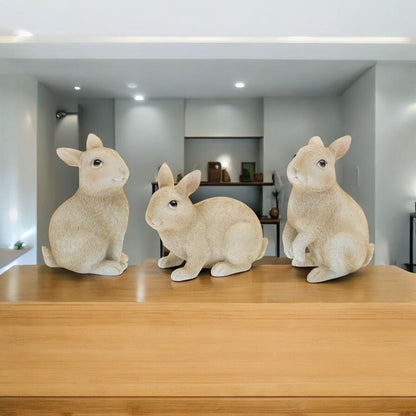 12 Brown Resin Figurine Tabletop Sculpture