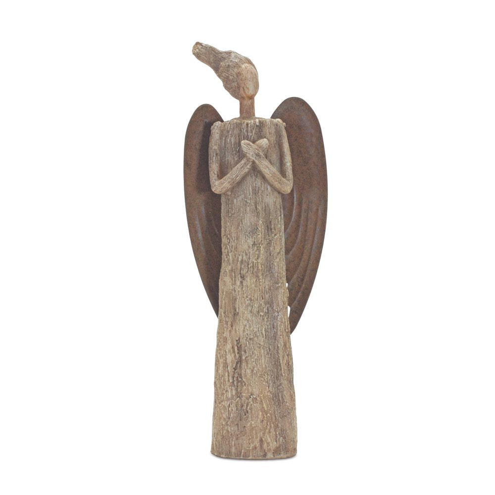 15" Brown Resin Figurine Tabletop Sculpture