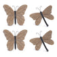 Set of Four Brown Polyresin Figurine Tabletop Sculpture