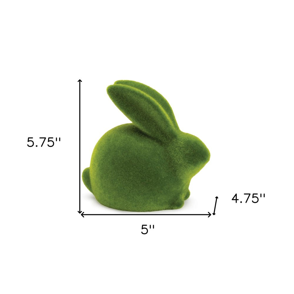 Set of Two Green Terracotta Figurine Tabletop Sculpture