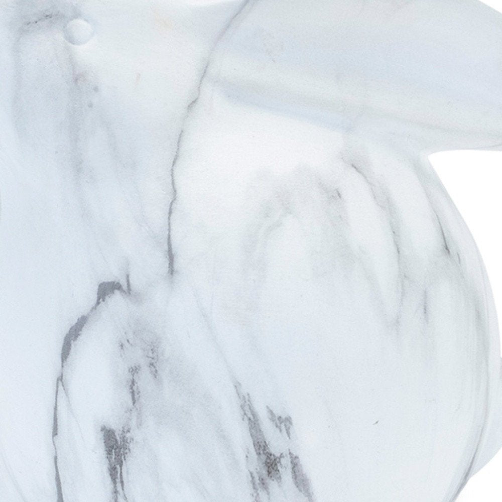 Set of Two White Terracotta Figurine Tabletop Sculpture